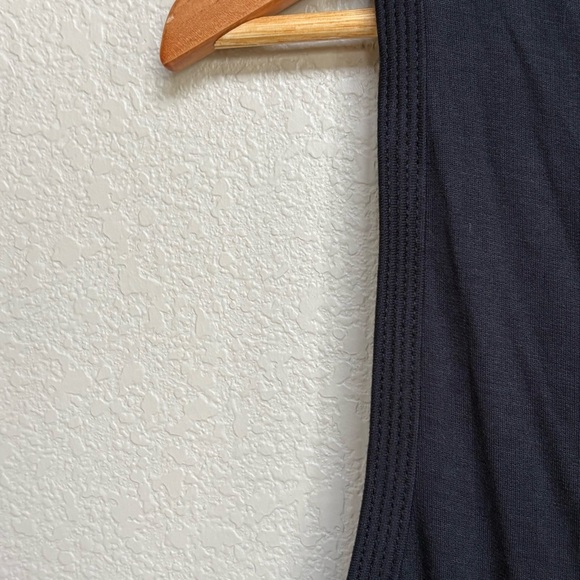 NWT Tommy Bahama Drapey Ponte Sleeveless Black Tank Midi Dress Large - Picture 13 of 15